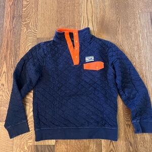 Men’s XS Patagonia Quilted Pullover - Blue and Orange